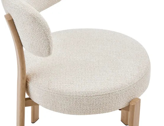 Nodus Counter Stool - Oak - Grey, 95cm H