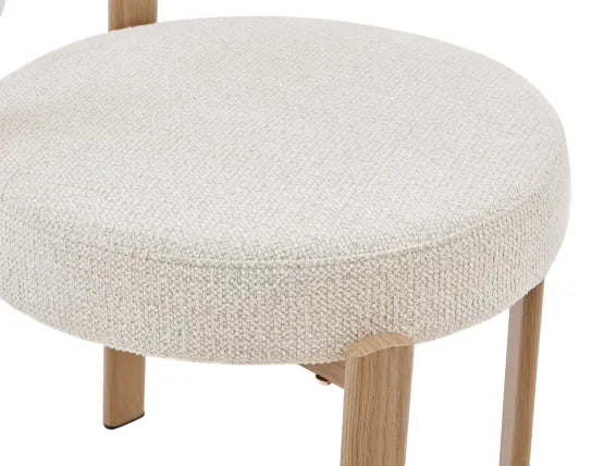 Nodus Counter Stool - Oak - Grey, 95cm H