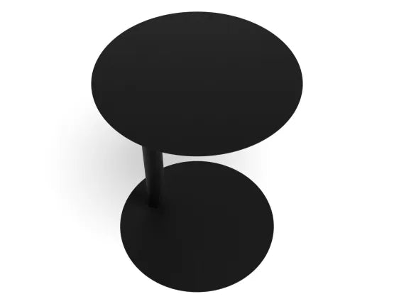 Nook Side Table - Black, Wood, 40cm W