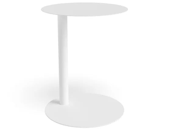 Nook Side Table - White, Wood, 40cm W