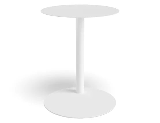 Nook Side Table - White, Wood, 40cm W