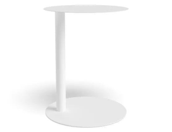 Nook Side Table - White, Wood, 40cm W