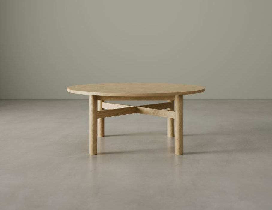 Nordica Coffee Table - Round - 96Dia - Solid Oak