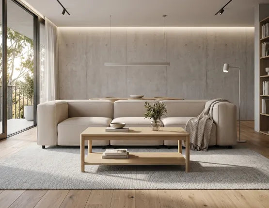 Nolia Modular Sofa - 3 Seater - Beige, 104cm W