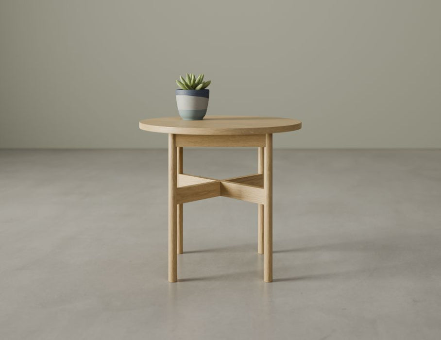 Nordica Side Table - Round - 50Dia - Solid Oak