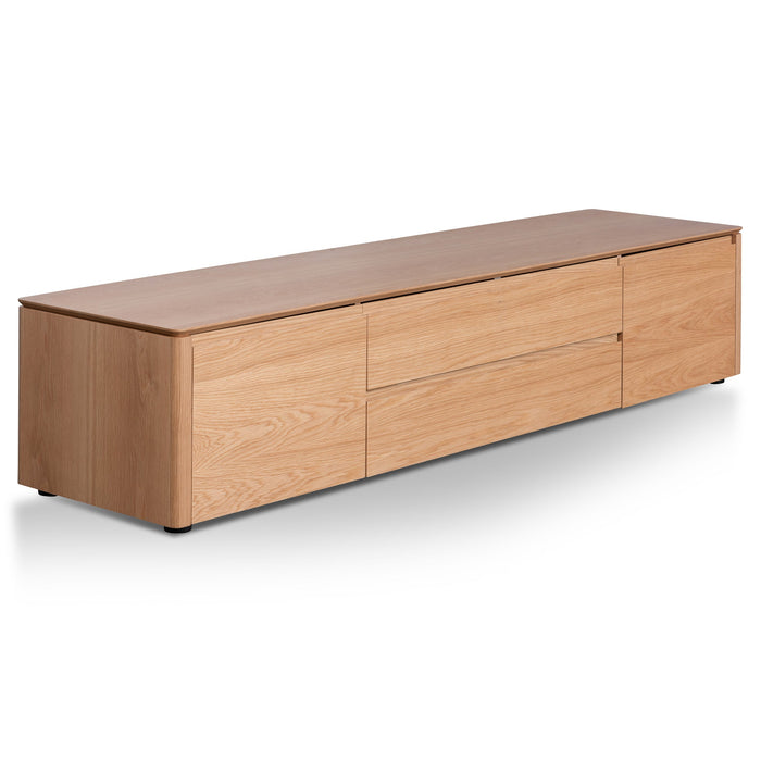 CTV6201-CN TV Entertainment Unit with Middle Drawer - Natural Oak