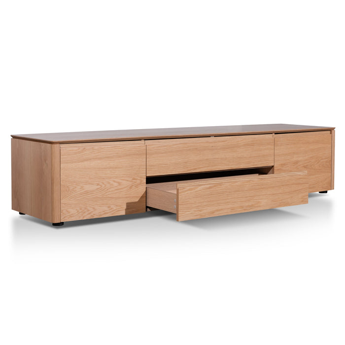 CTV6201-CN TV Entertainment Unit with Middle Drawer - Natural Oak