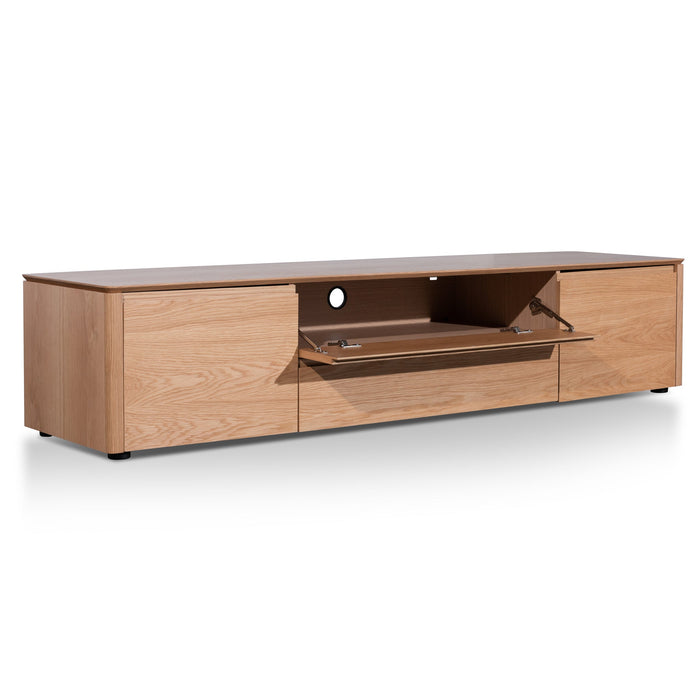 CTV6201-CN TV Entertainment Unit with Middle Drawer - Natural Oak