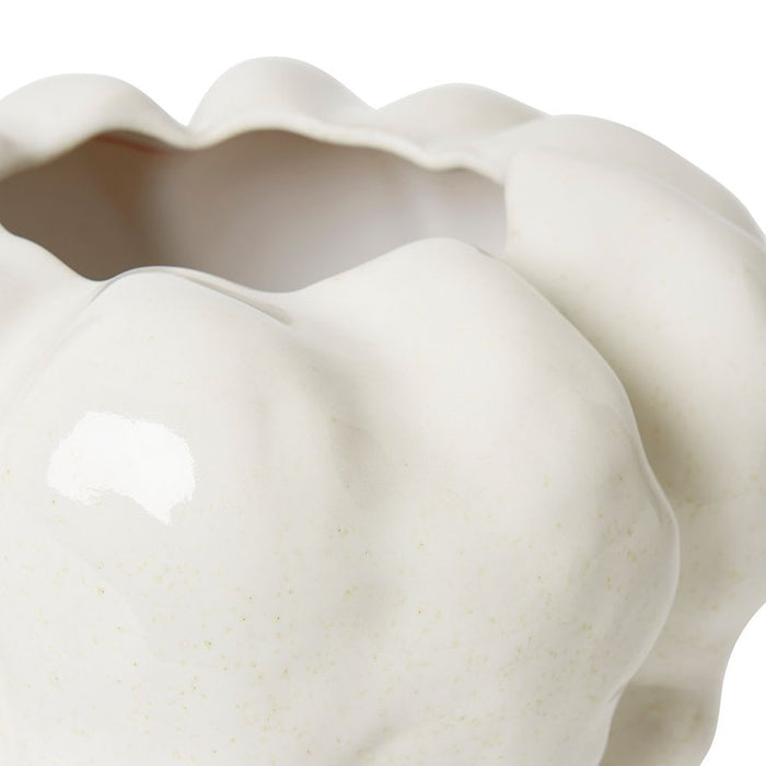 Indusa Vase - White, 26cm (H)