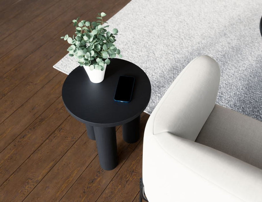 Orbix Round Side Table - Black