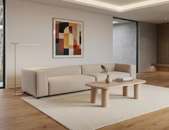 Nolia Modular Sofa - 4 Seater - Beige, 104cm W