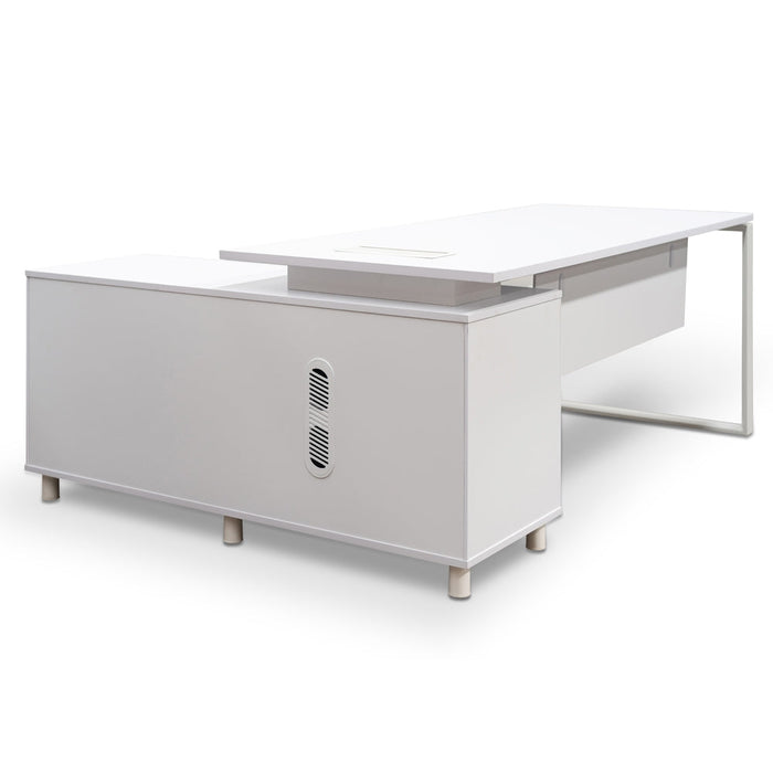 COT2347-SN 180cm Executive Office Desk Right Return - White