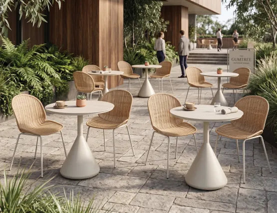 Sombra Rattan Dining Chair - Outdoor - Latte