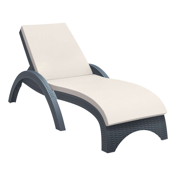 Siesta Fiji Sun Lounger - Anthracite with Beige Cushion