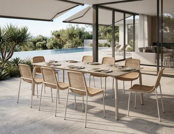 Cenote Rattan Dining Chair - Outdoor - Latte
