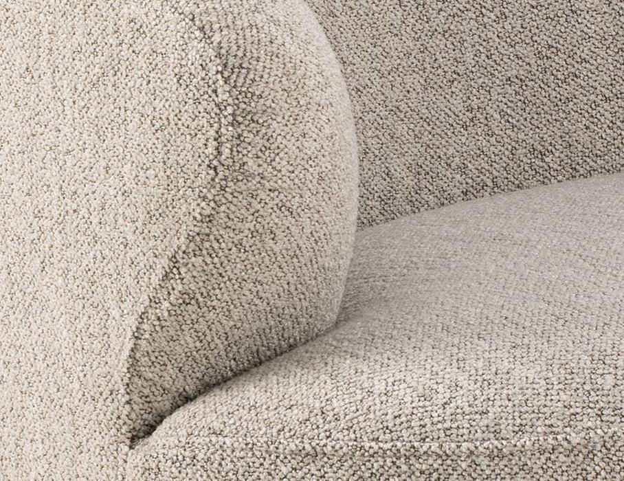 Mietta Swivel Lounge Chair - Oyster Grey