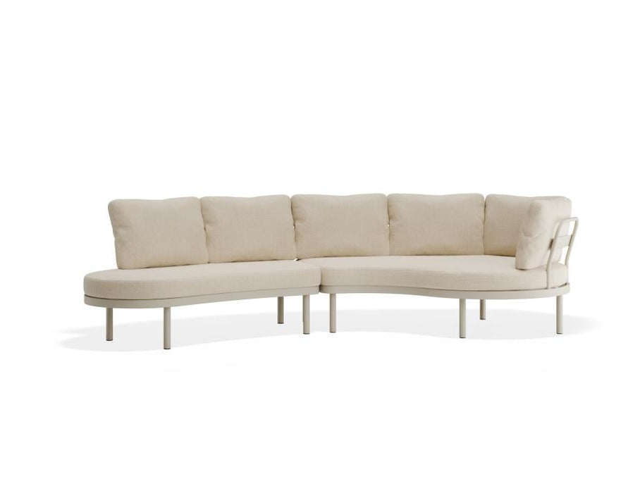 Aluna Sofa Left End Open - Latte - Outdoor