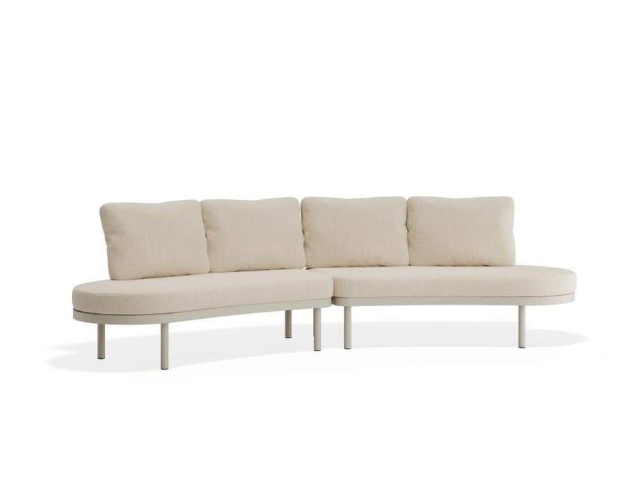 Aluna Sofa Open Ends - Latte - Outdoor