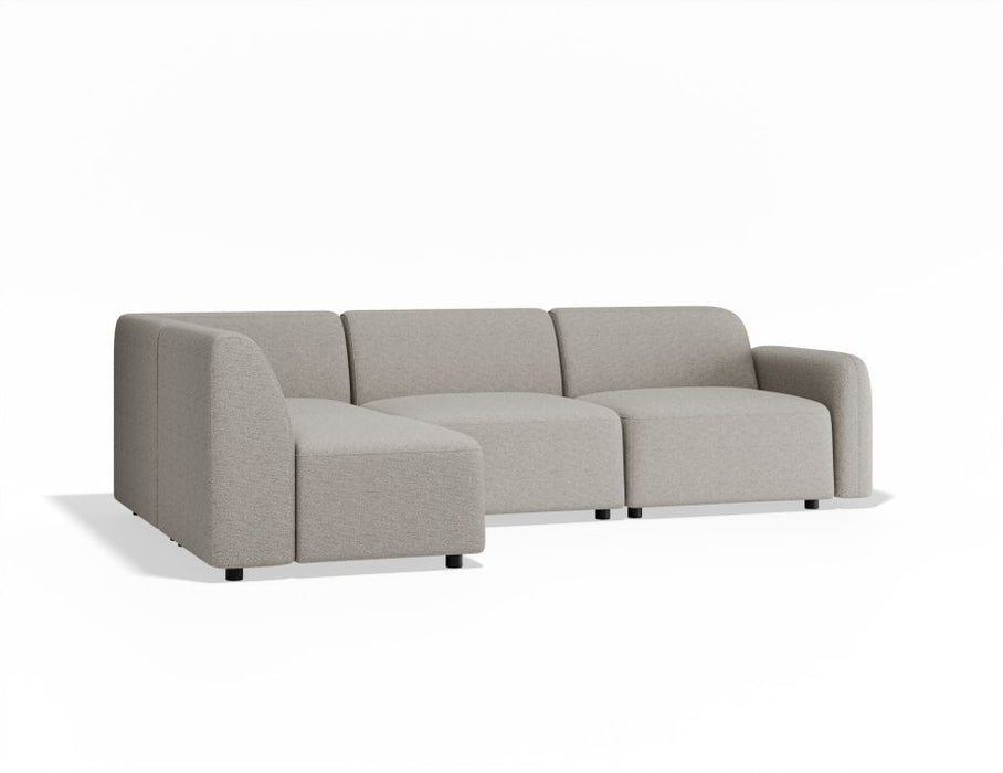 Atticus Modular Sofa - Configuration B Left Chaise Return - Oyster Grey Fabric