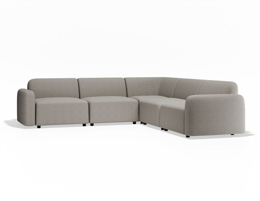 Atticus Modular Sofa - Configuration C Corner - Oyster Grey Fabric