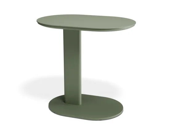 Deck Side Table - Outdoor - Eucalyptus Green, Aluminium, 52cm W