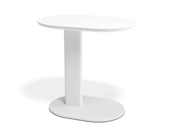 Deck Side Table - Outdoor - White, Aluminium, 52cm W