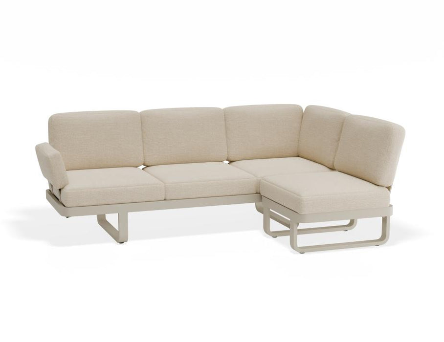 Delmar Config C - Outdoor - Latte - Husk Cushions