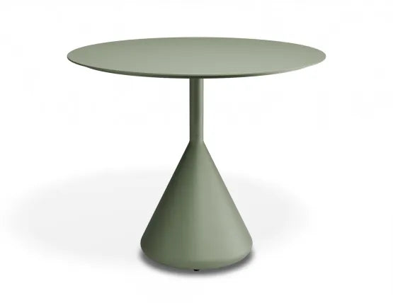 Kora Cafe Table 90cm Dia - Outdoor - Eucalyptus Green, Aluminium