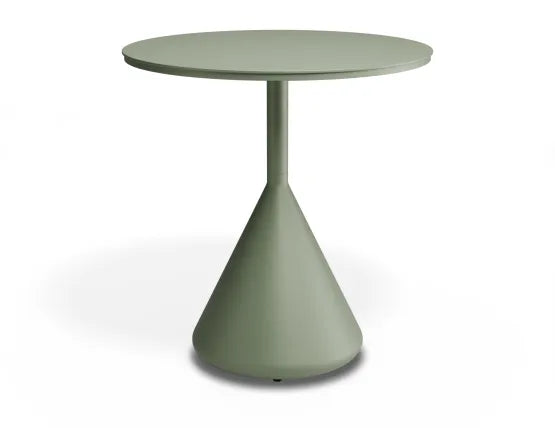 Kora Cafe Table 71cm Dia - Outdoor - Eucalyptus Green, Aluminium