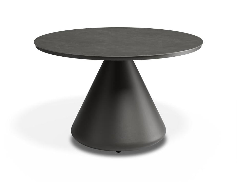 Kora Coffee Table 71cm Dia - Outdoor - Charcoal - Basalt Ceramic Top