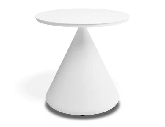 Kora Side Table - Outdoor - White, Aluminium, 50cm W