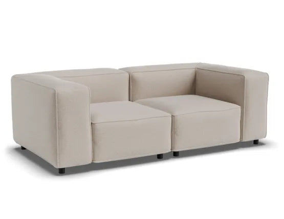 Nolia Modular Sofa - 2 Seater - Beige, 104cm W