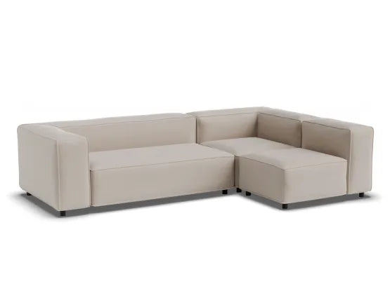 Nolia Modular Sofa - 3 Seater with Return - Beige - 3 Seater with Right Return, 104cm W