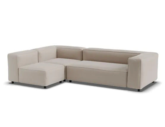 Nolia Modular Sofa - 3 Seater with Return - Beige - 3 Seater with Left Return, 104cm W