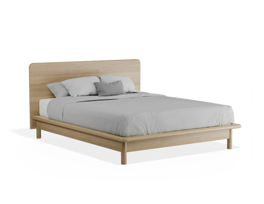 Nordica Bed Frame - Solid Oak, Queen