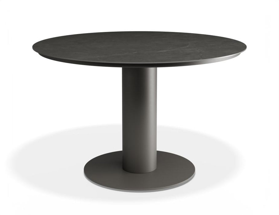 Loma Dining Table Charcoal 120cm - Outdoor - Basalt Ceramic Top