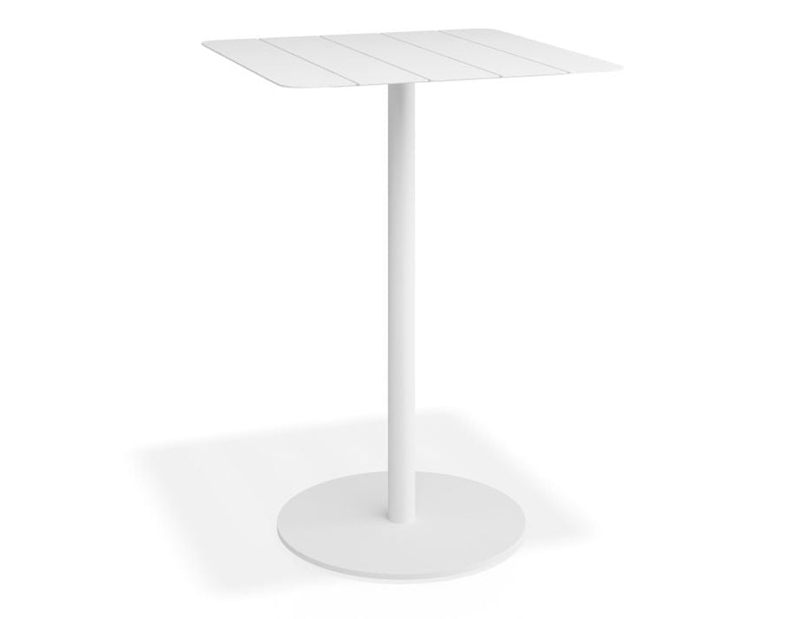 Roku High Bar Table - Outdoor - White - 75 x 75cm Table Top