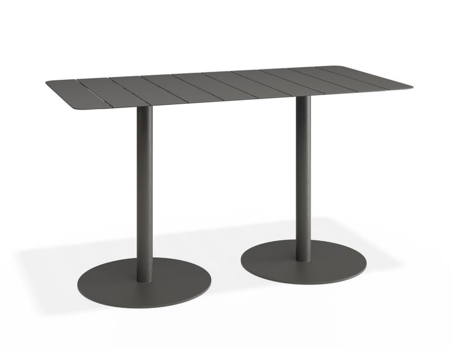 Roku Rectangle Cafe Table - Outdoor - Charcoal