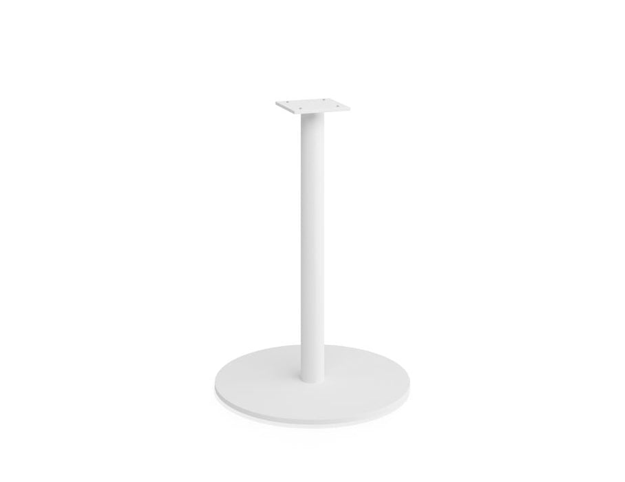 Roku Cafe Table Base and Pole 71cm White - 55cm Base