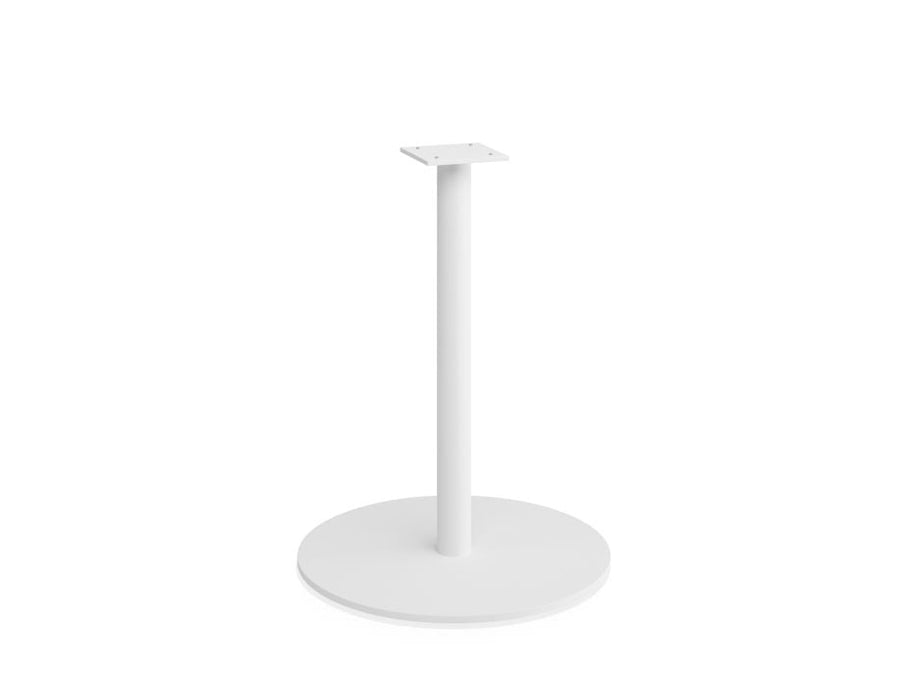 Roku Cafe Table Base and Pole 71cm White - 55cm Base