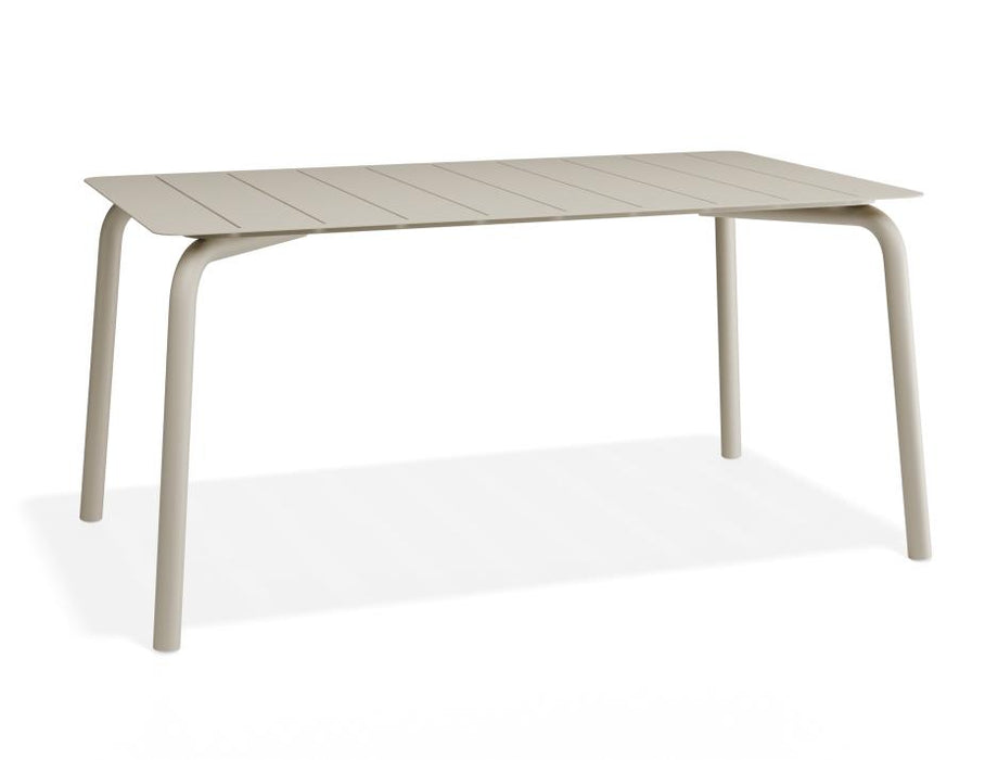 Roku Dining Table 160cm - Outdoor - Latte, Metal