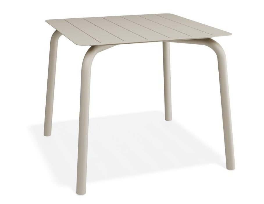 Roku Dining Table 90cm - Outdoor - Latte, Red, Metal