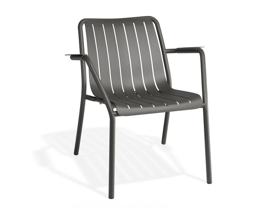 Roku Outdoor Lounge Chair in Matt Charcoal