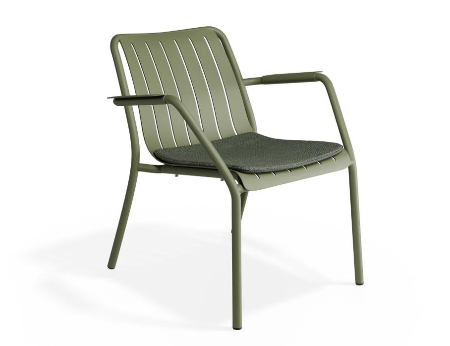 Roku Lounge Chair - Outdoor - Eucalyptus Green - Chair with Green Cushion