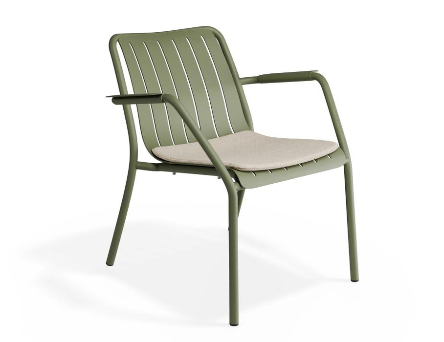 Roku Lounge Chair - Outdoor - Eucalyptus Green - Chair with Husk Cushion