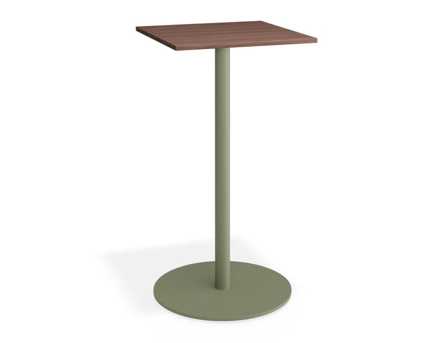 Roku Spotted Gum High Bar Table - Outdoor - Eucalyptus Green - 85 x 85 Top