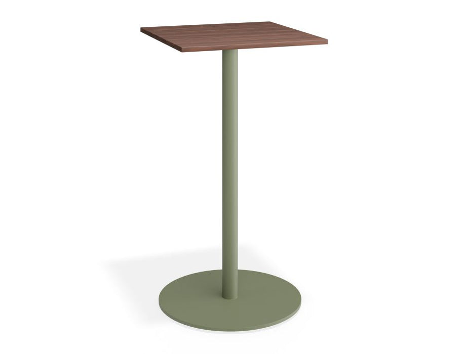 Roku Spotted Gum High Bar Table - Outdoor - Eucalyptus Green - 56.5 x 56.5 Top