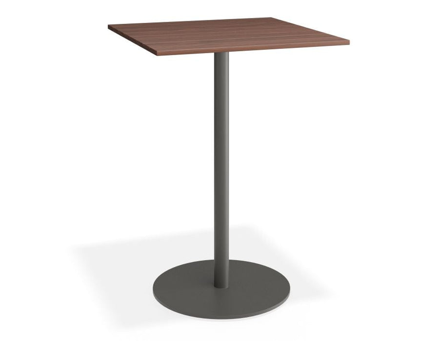 Roku Spotted Gum High Bar Table - Outdoor - Charcoal - 75.5 x 75.5 Top