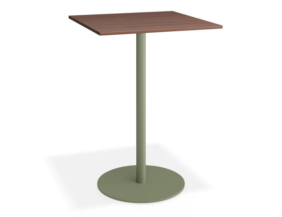 Roku Spotted Gum High Bar Table - Outdoor - Eucalyptus Green - 56.5 x 56.5 Top