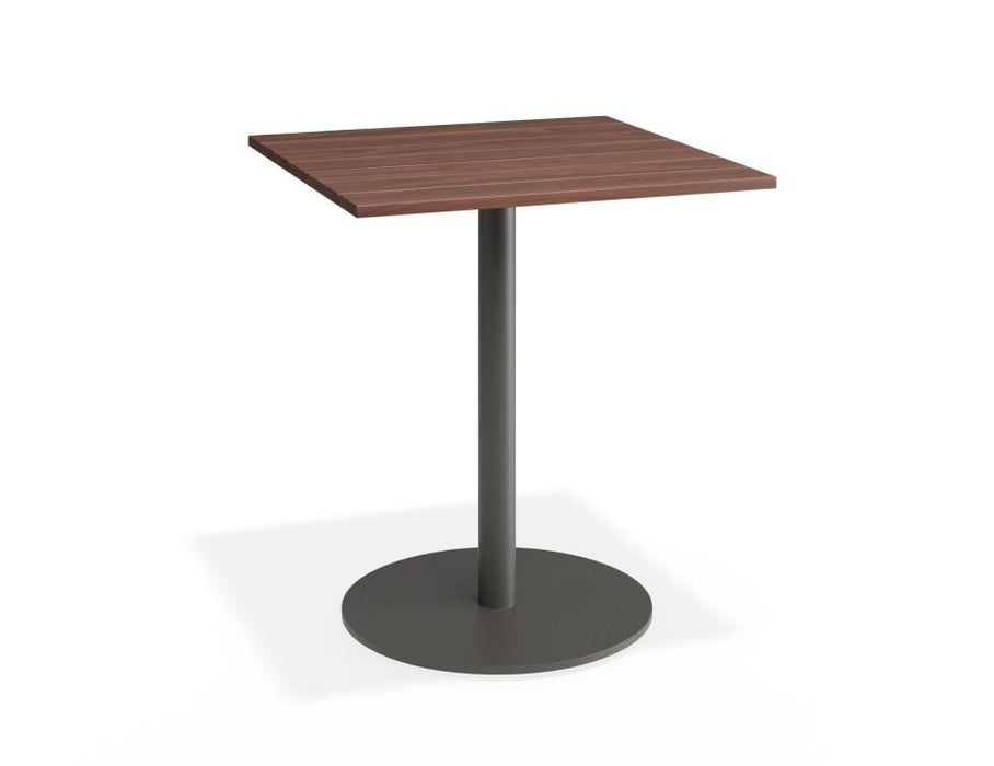 Roku Spotted Gum Cafe Table - Outdoor - Charcoal - 75.5 x 75.5cm Top